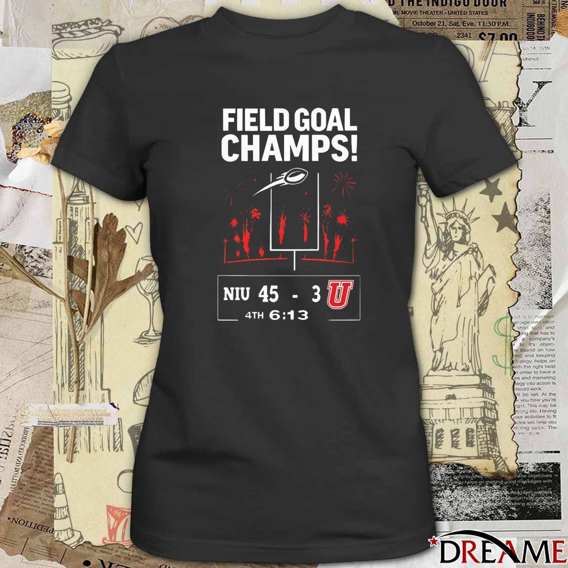 Field Goal Champs Northern Illinois Huskies 45 – 3 Umass Minutemen Nov 12 2025 t-shirt