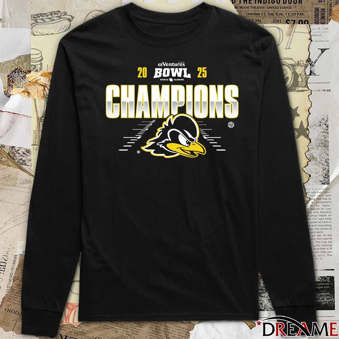 Fightin’ Blue Hens 2025 68 Ventures Bowl Mobile Alabama Champions t-shirt