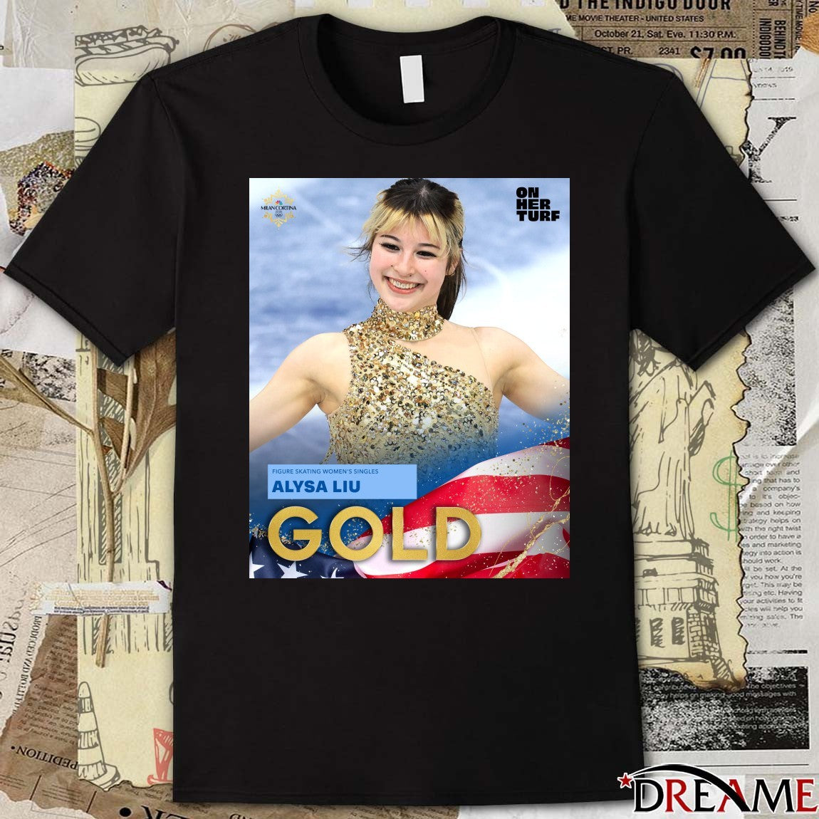 Figure Skating Women’s Singles Alysa Liu Gold Medals Olympic Milano Cortina 2026 t-shirt