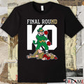 Final Round KO Notre Dame Fighting Irish Defeats Trojans Mascot t-shirt