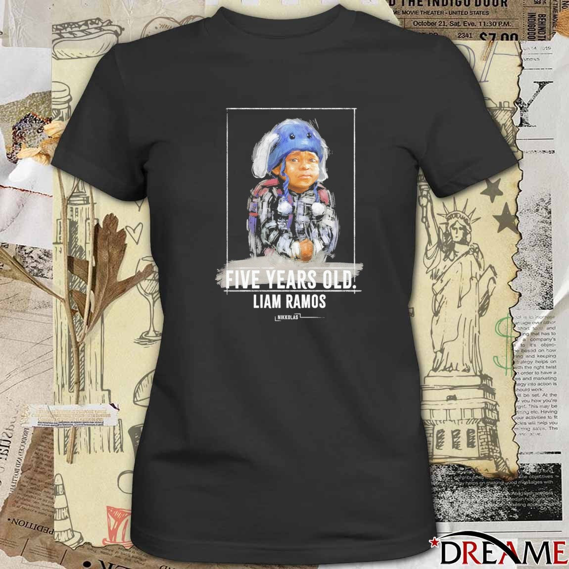 Five Years Old Free Liam Ramos t-shirt