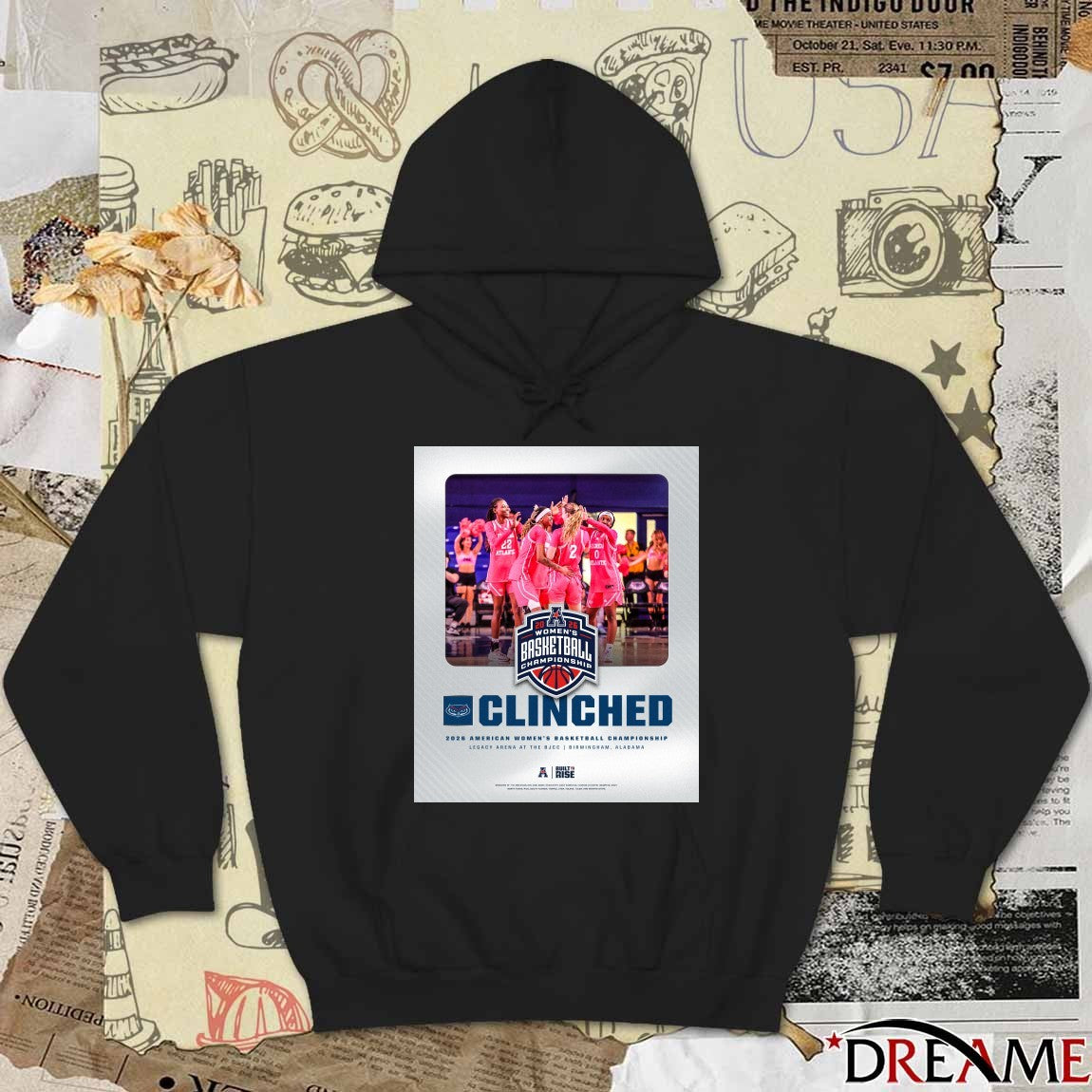 Florida Atlantic Clinched 2026 American Women’s Basketball Championship Birmingham AL Poster t-shirt