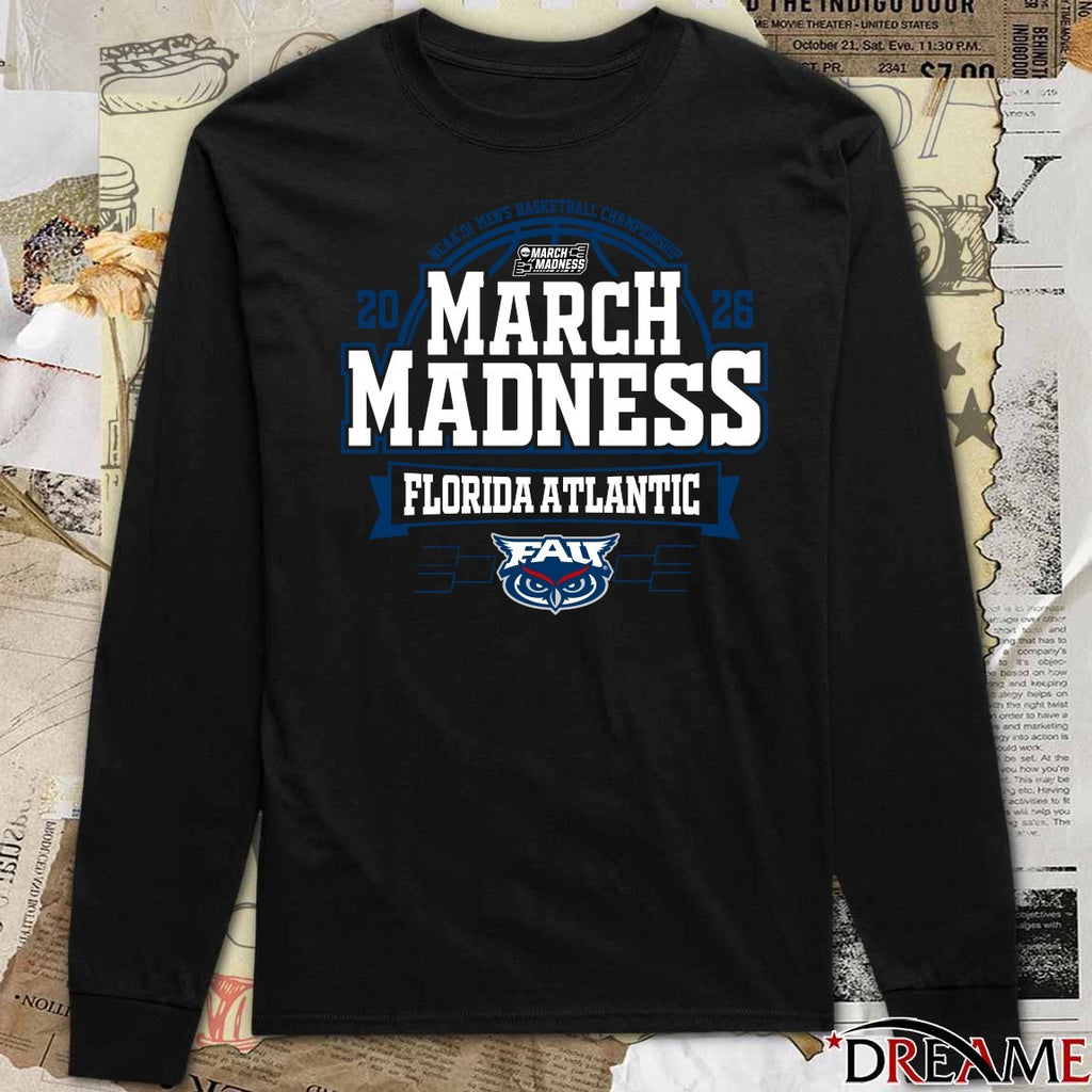 Florida Atlantic Owls 2026 NCAA DI Men’s Basketball Championship March Madness Bound t-shirt