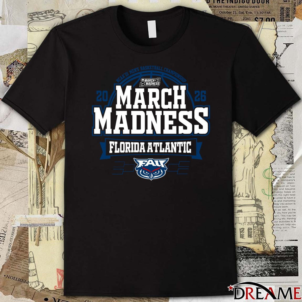 Florida Atlantic Owls 2026 NCAA DI Men’s Basketball Championship March Madness Bound t-shirt