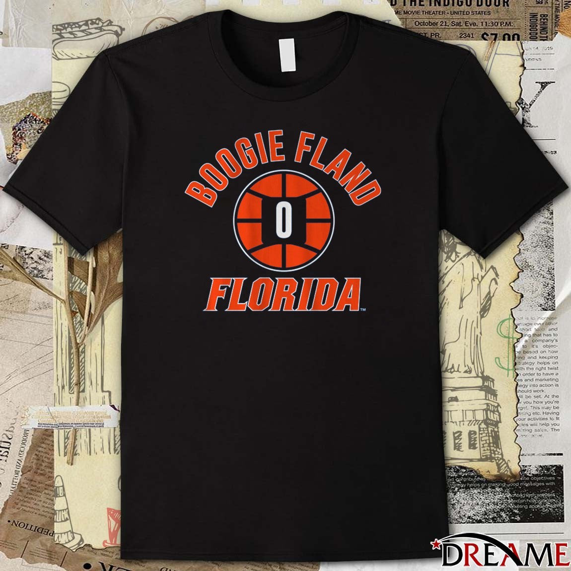 Florida Gators Basketball Boogie Fland Name Number Ball 0 t-shirt