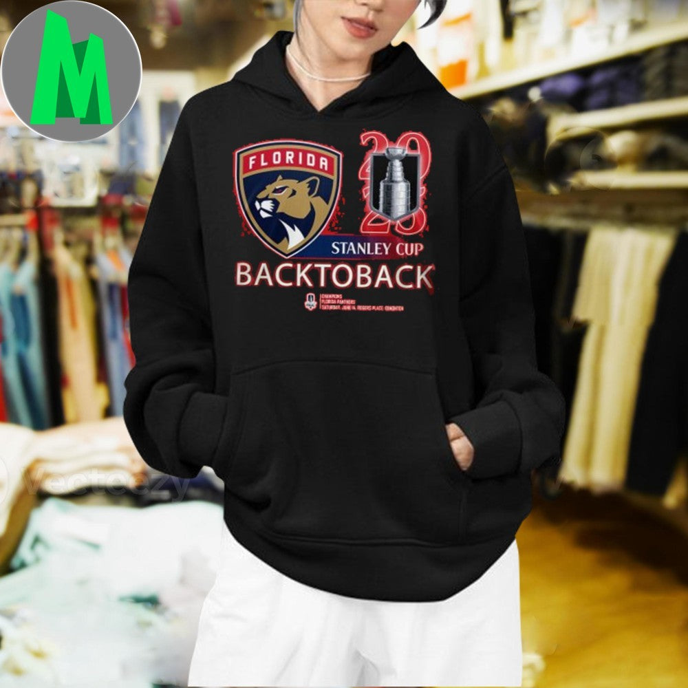 Florida Panthers 2025 National Hockey Back To Back Champions Shirt