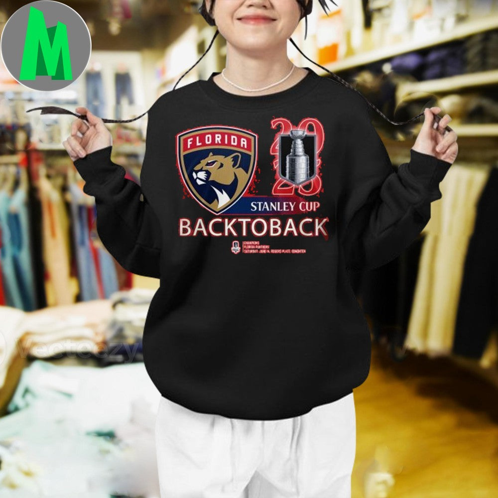 Florida Panthers 2025 National Hockey Back To Back Champions Shirt