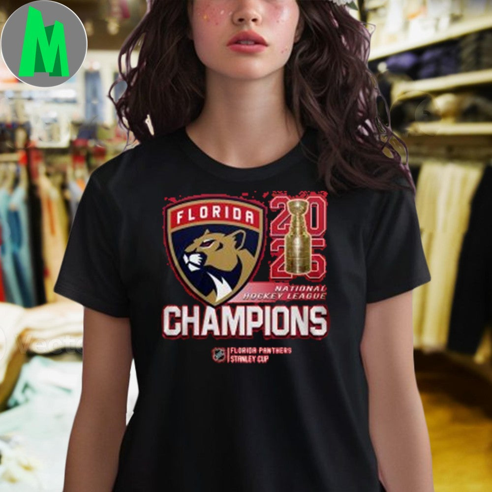 Florida Panthers 2025 Stanley Cup Back To Back Champions Shirt