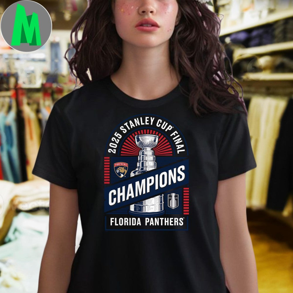 Florida Panthers 2025 Stanley Cup Champions Shine Shirt