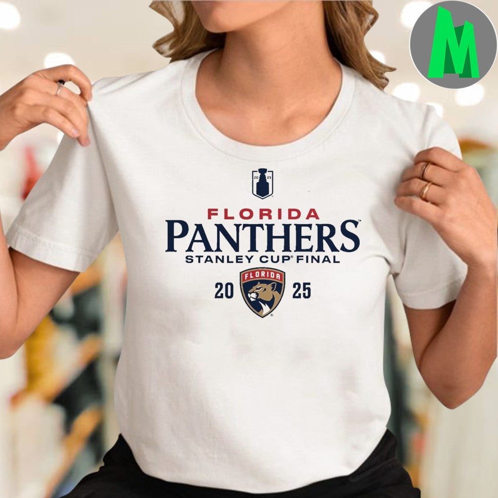 Florida Panthers 2025 Stanley Cup Final T-Shirt Heather Gray NHL Hockey Fan Apparel Playoff Graphic Tee