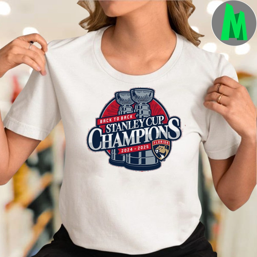 Florida Panthers Youth 2024-2025 Back-to-Back Stanley Cup Champions Shirt