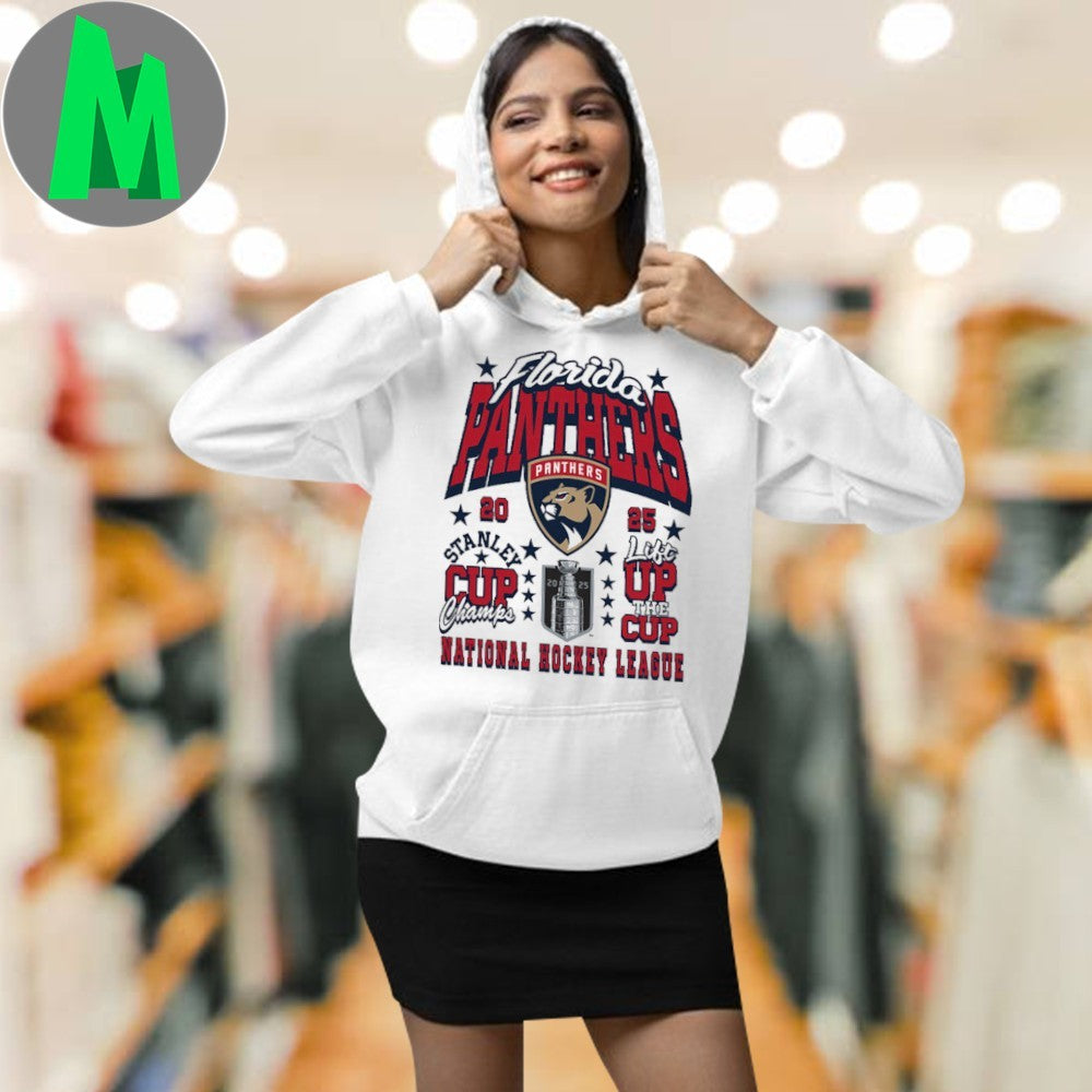 Florida Panthers Youth 2025 Stanley Cup Champions Lift the Cup Shirt