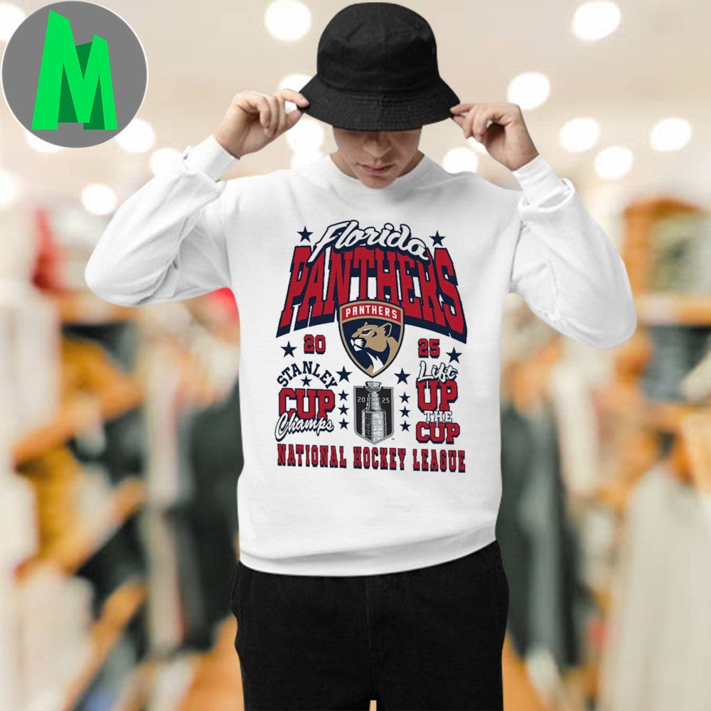 Florida Panthers Youth 2025 Stanley Cup Champions Lift the Cup Shirt