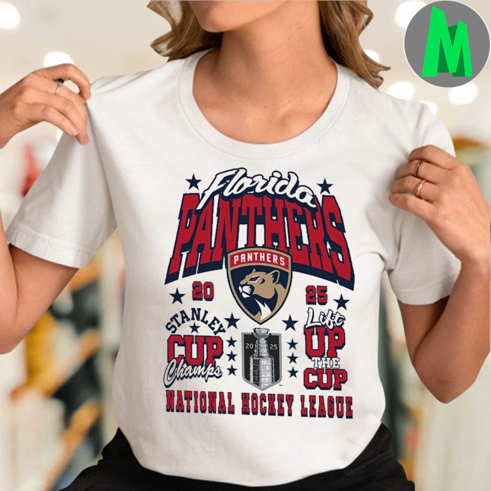 Florida Panthers Youth 2025 Stanley Cup Champions Lift the Cup Shirt