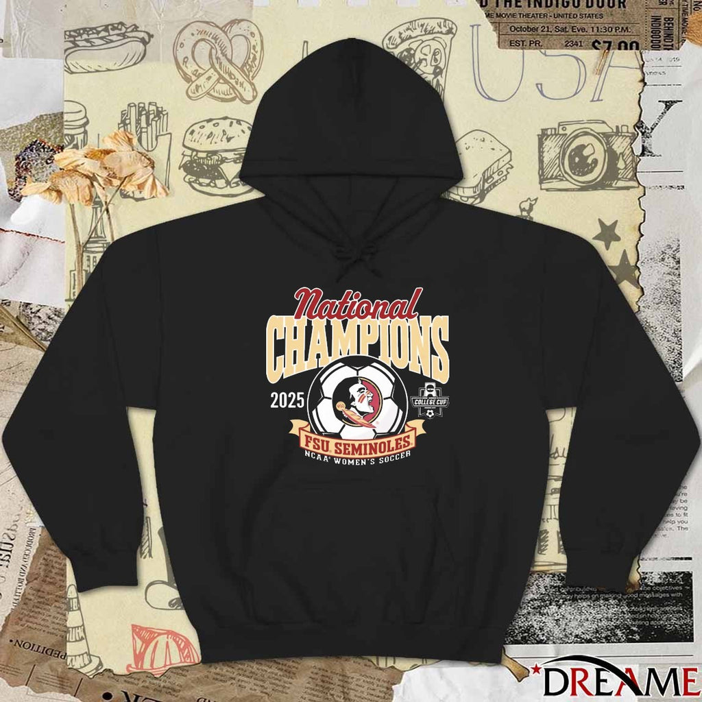 Florida State Seminoles National Champions 2025 NCAA Women’s Soccer College Cup t-shirt