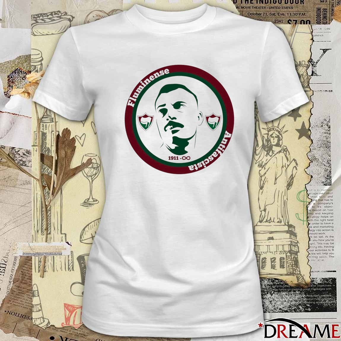 Fluminense FC, Brazil Fluminense Antifascista 1911 – 2026 Logo t-shirt