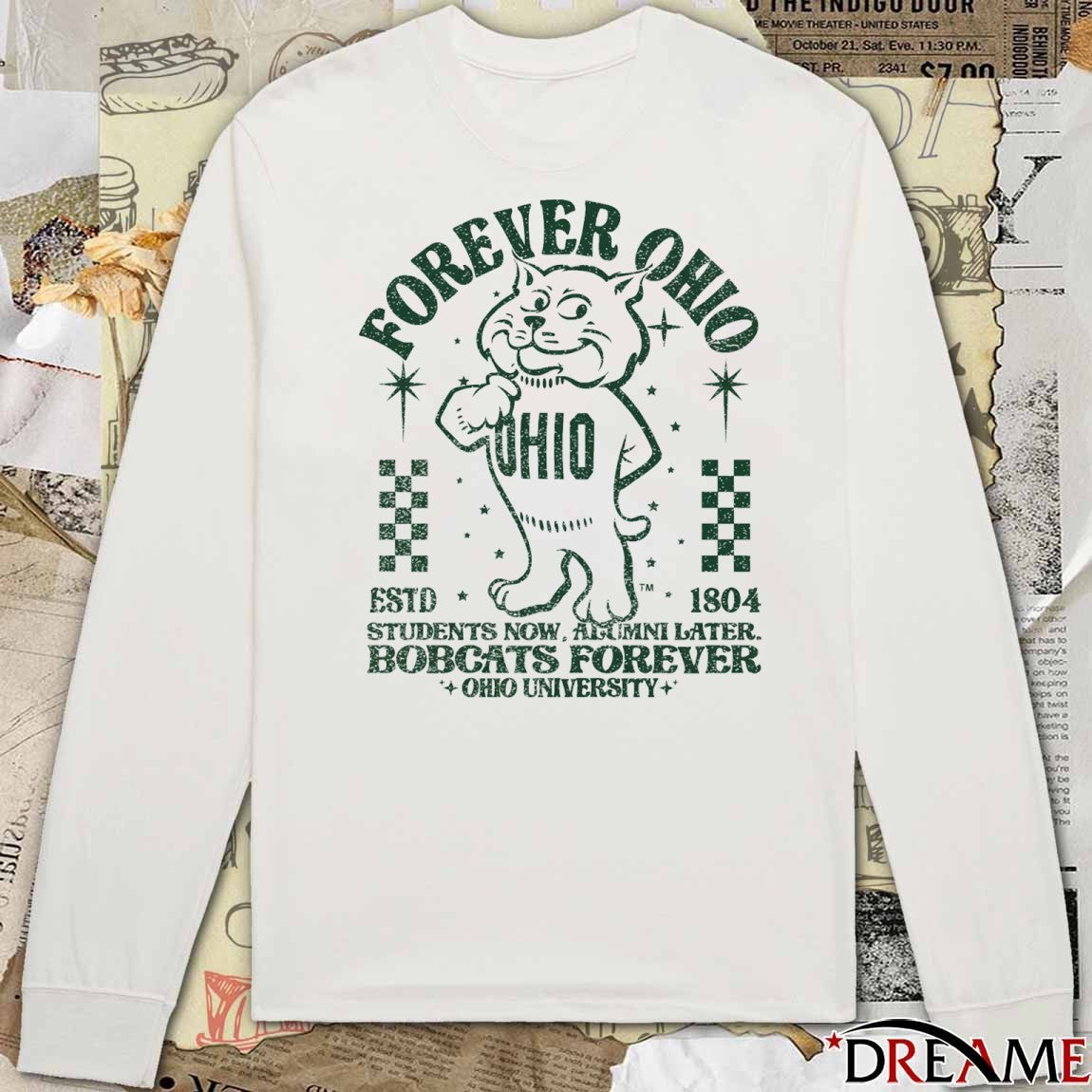 Forever Ohio Bobcats Rufus Student Now Alumi Later Bobcats Forever Ohio University t-shirt