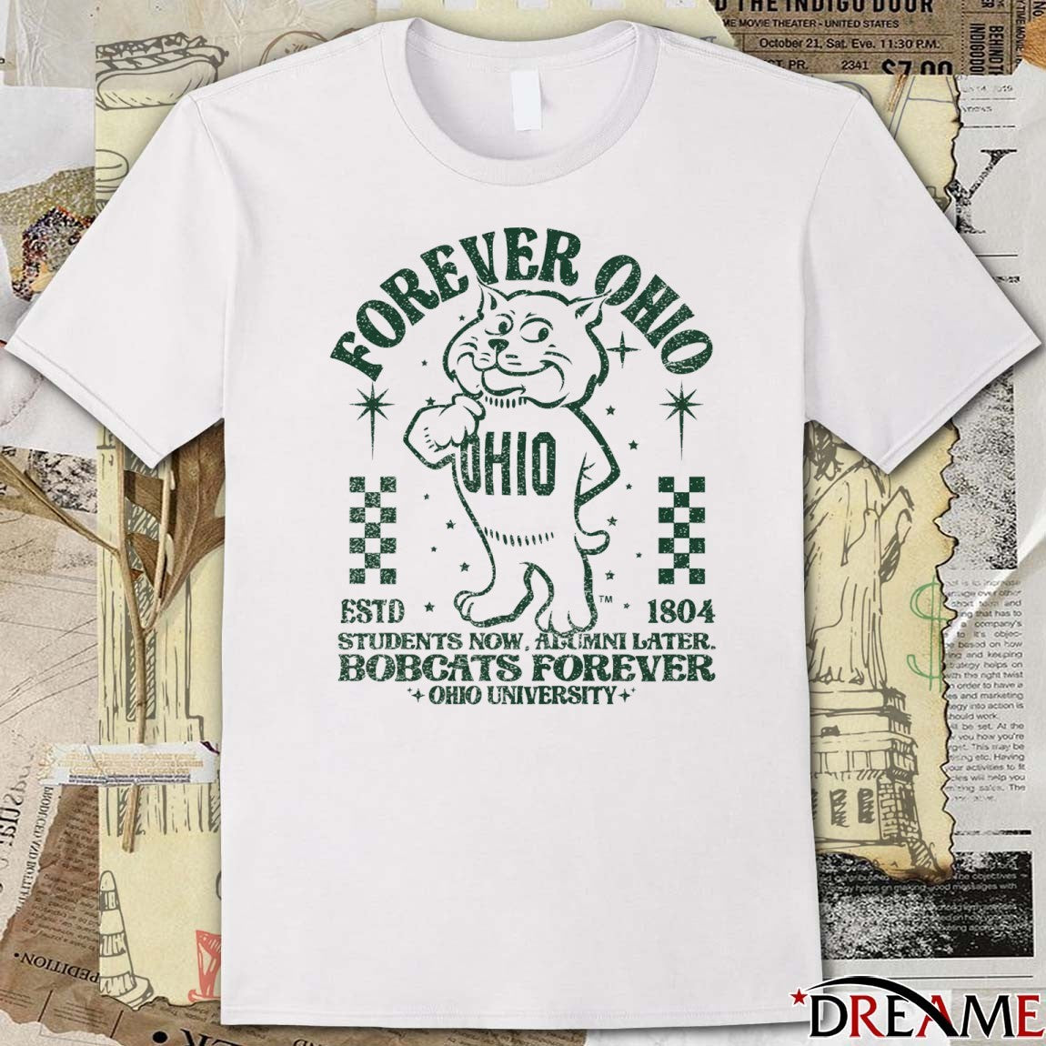 Forever Ohio Bobcats Rufus Student Now Alumi Later Bobcats Forever Ohio University t-shirt