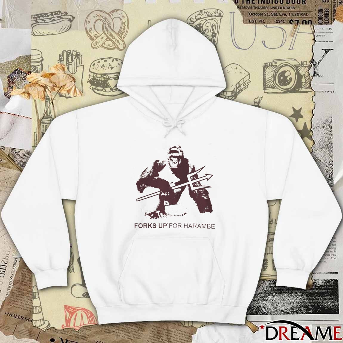 Forks Up For Harambe Arizona State Sun Devils Basketball t-shirt