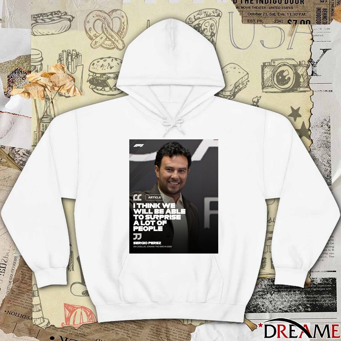 Formula 1 Sergio Pérez I Think We Will Be Able To Surprise A Lot Of People Poster t-shirt
