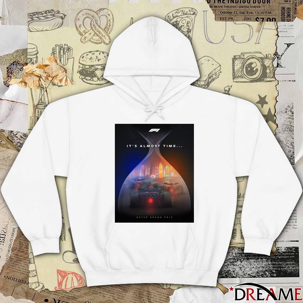 Formula F1 It’s Almost Time Qatar Grand Prix Poster t-shirt