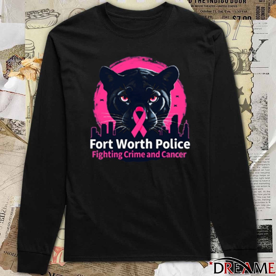 Fort Worth Police Fighting Crime And Cancer 2025 Fanart t-shirt