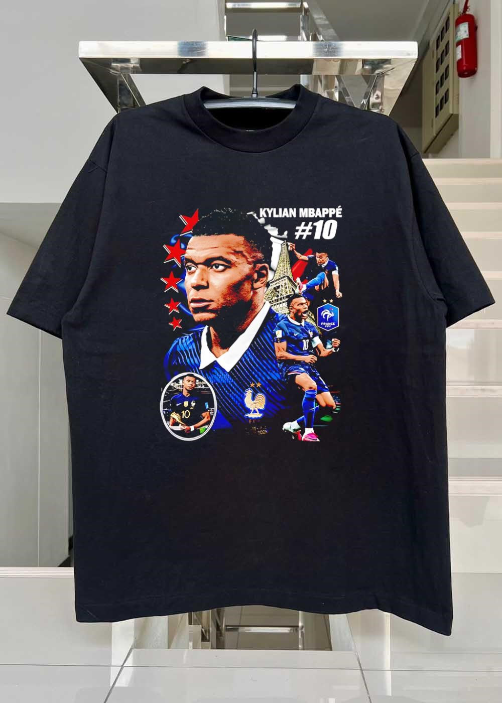 France Football Kylian Mbappé #10 Eiffel Tower Soccer shirt