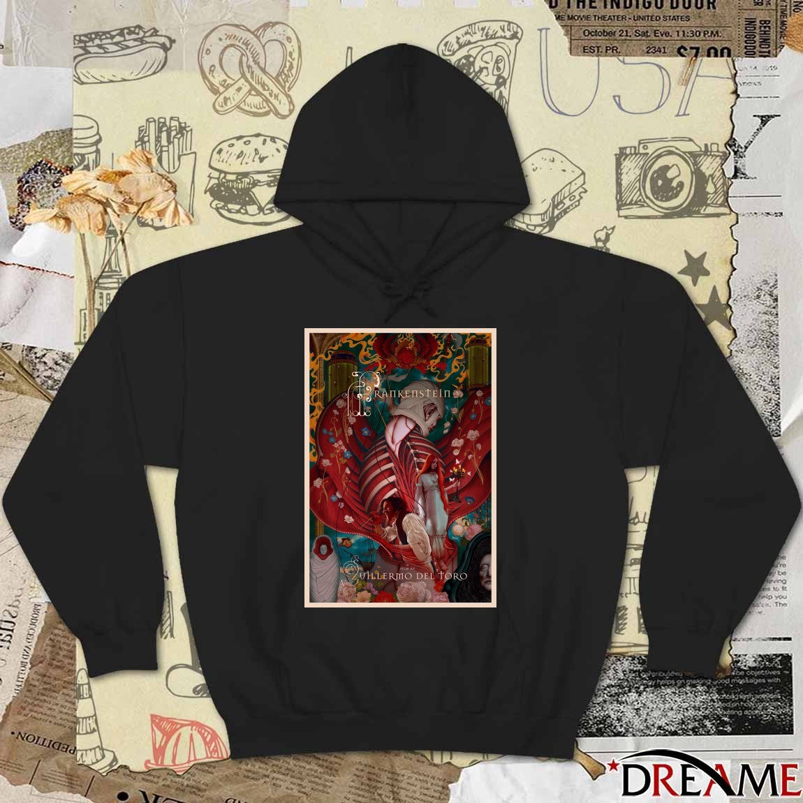 Frankenstein Film A Film By Villermo Del Toro 2025 Poster t-shirt