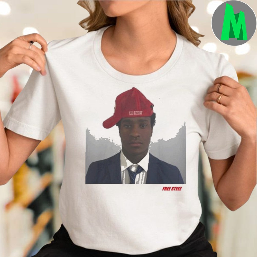 Free Steez T-Shirt Political Slogan Graphic Tee Humorous Protest Apparel Streetwear Style