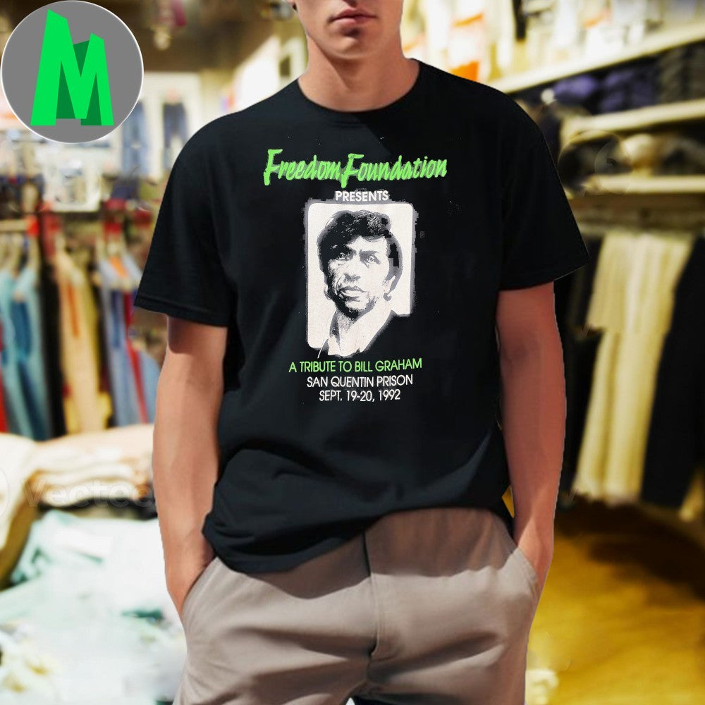 Freedom Foundation Tribute to Bill Graham San Quentin Prison 1992 Concert T-Shirt