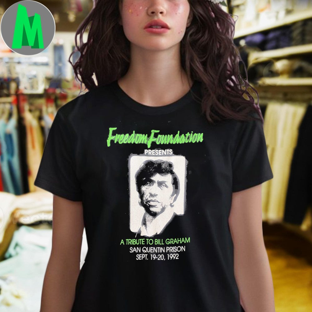 Freedom Foundation Tribute to Bill Graham San Quentin Prison 1992 Concert T-Shirt