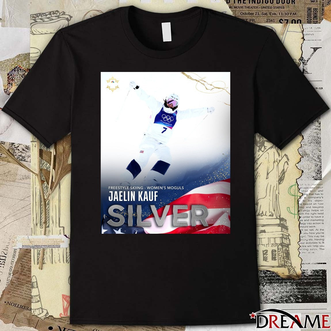 Freestyle Skiing Women’s Moguls Jaelin Kauf Silver 2026 Poster t-shirt
