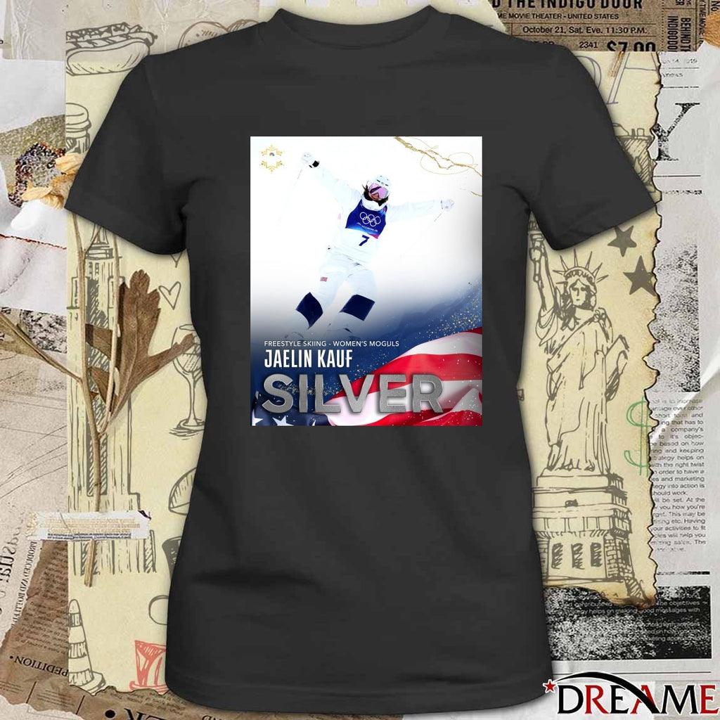 Freestyle Skiing Women’s Moguls Jaelin Kauf Silver 2026 Poster t-shirt