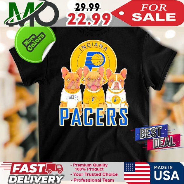 French Bulldog Indiana Pacers Nba Playoffs 2025 Logo Shirt