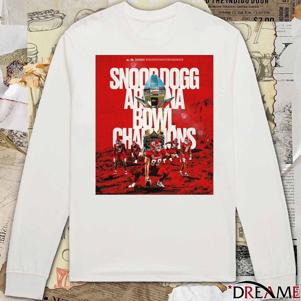 Fresno State Bulldogs 2025 Snoop Dogg Arizona Bowl Champions Poster t-shirt