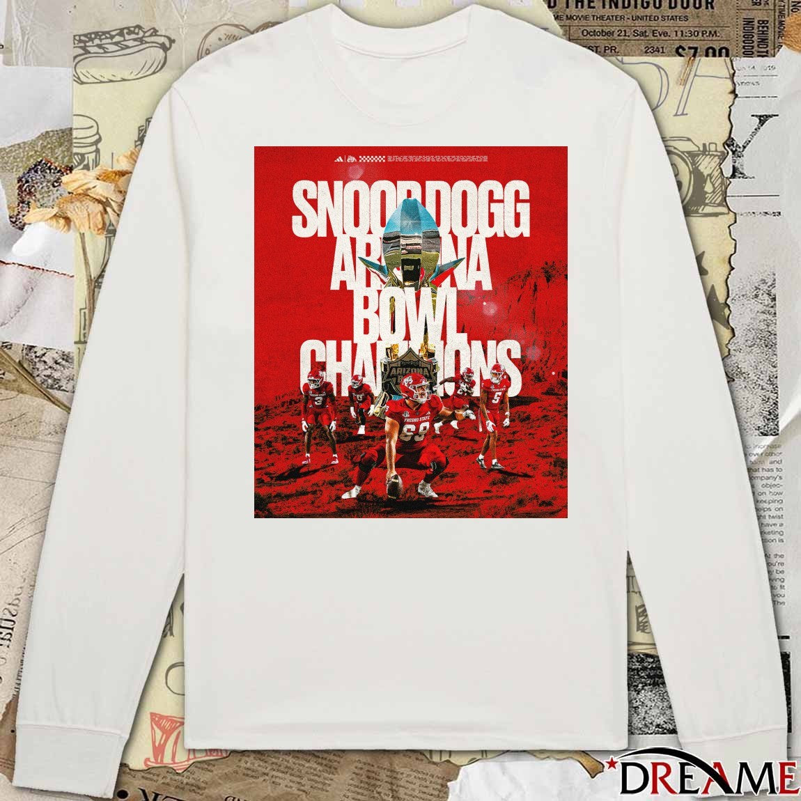 Fresno State Bulldogs 2025 Snoop Dogg Arizona Bowl Champions Poster t-shirt