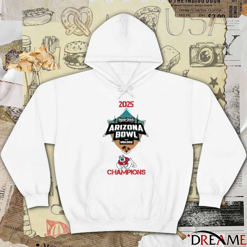 Fresno State Bulldogs 2025 Snoop Dogg Arizona Bowl champions t-shirt