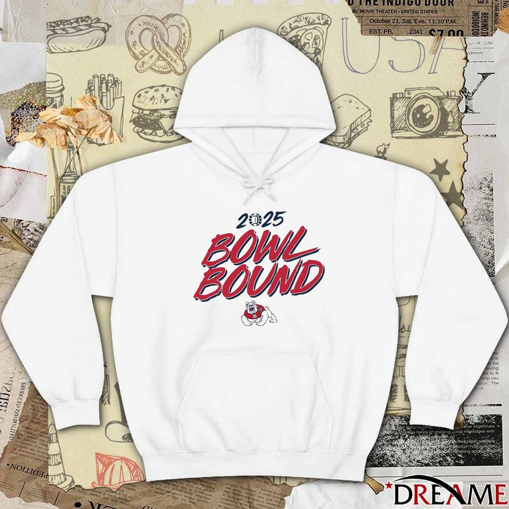 Fresno State Bulldogs Football NCAA 2025 Bowl Bound t-shirt