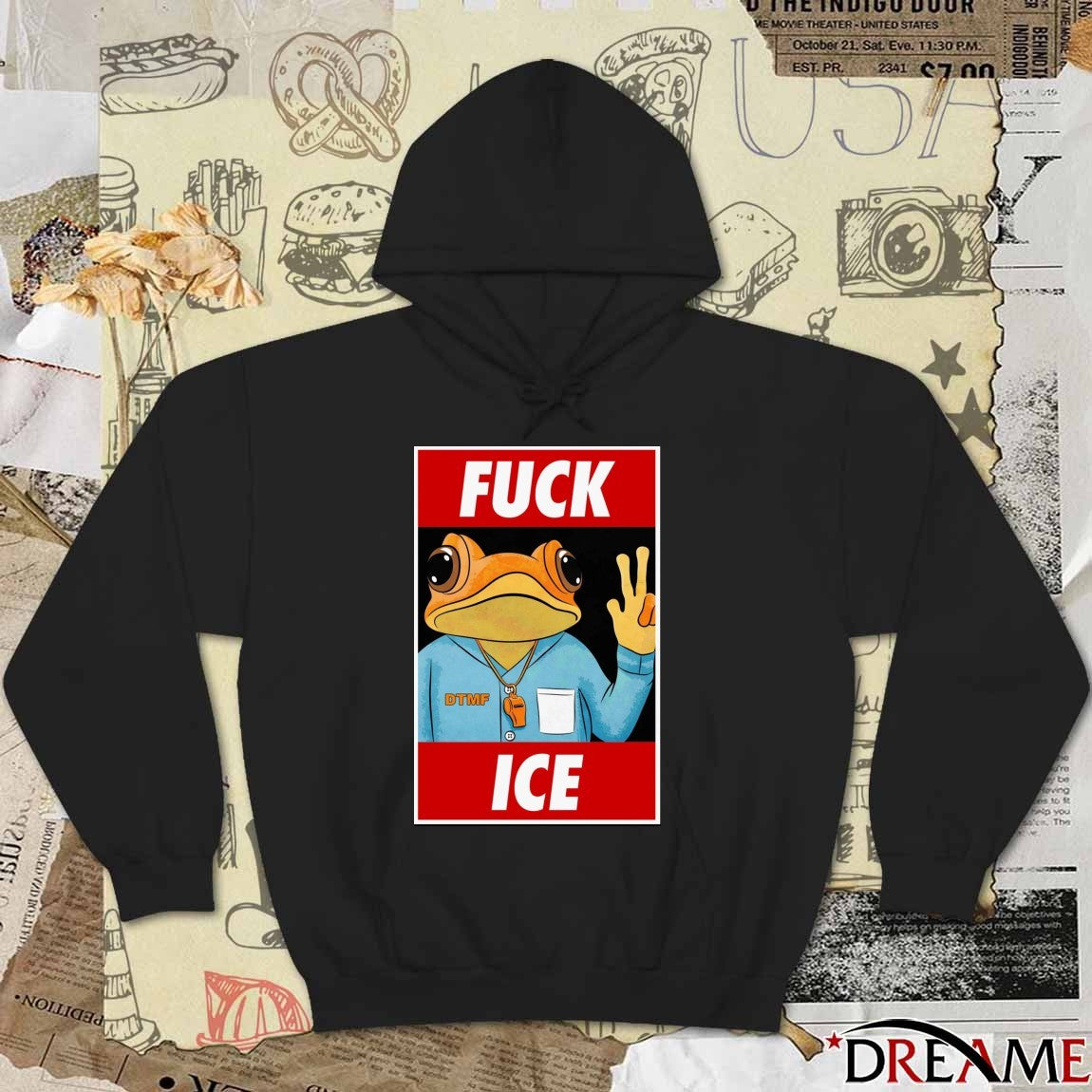 Fuck ICE Frog Mascot Bad Bunny t-shirt