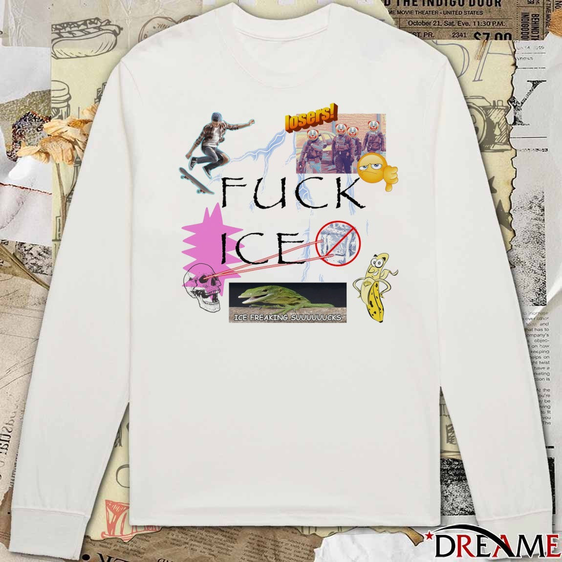 Fuck ICE ICE Freaking Suuuuuuks Losers t-shirt