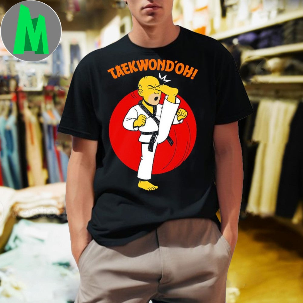 Funny Taekwondo Cartoon Parody Shirt