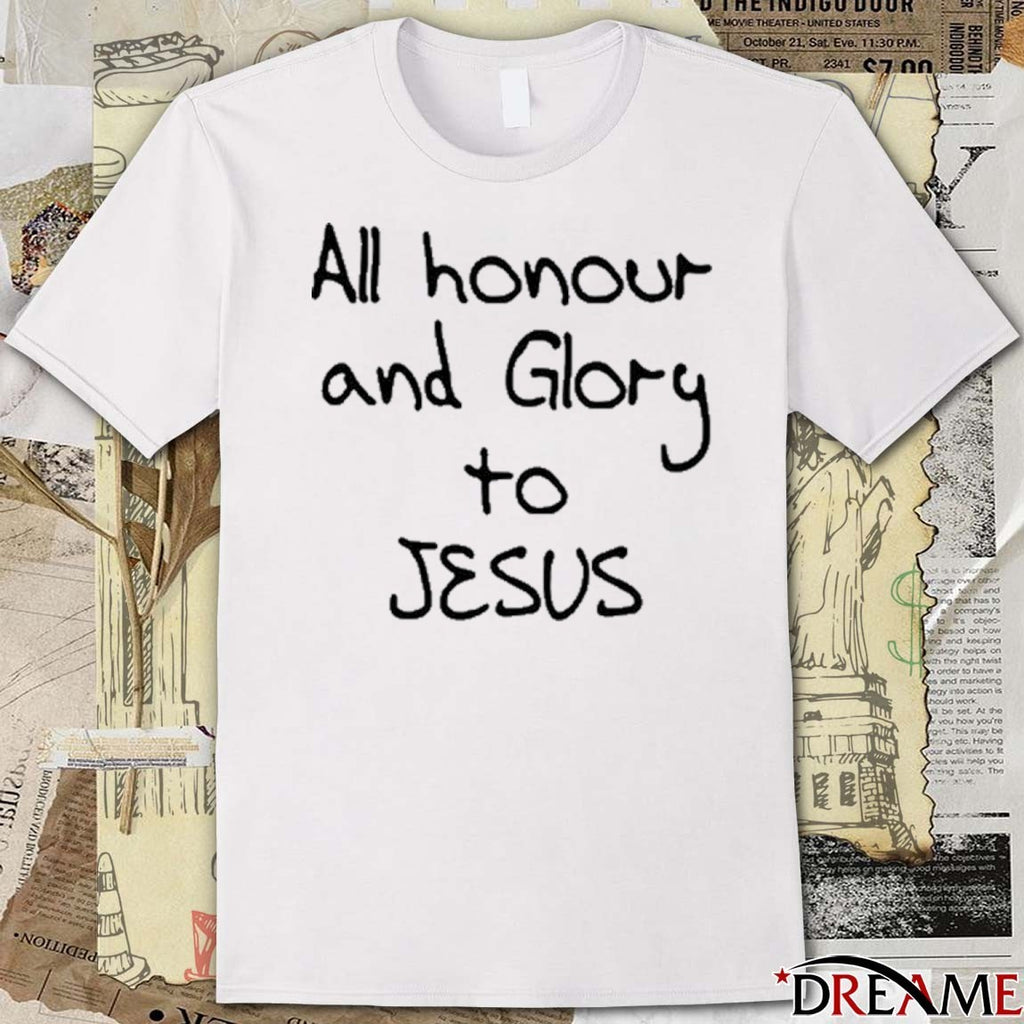 Gabriel Magalhães All Honour And Glory To Jesus t-shirt