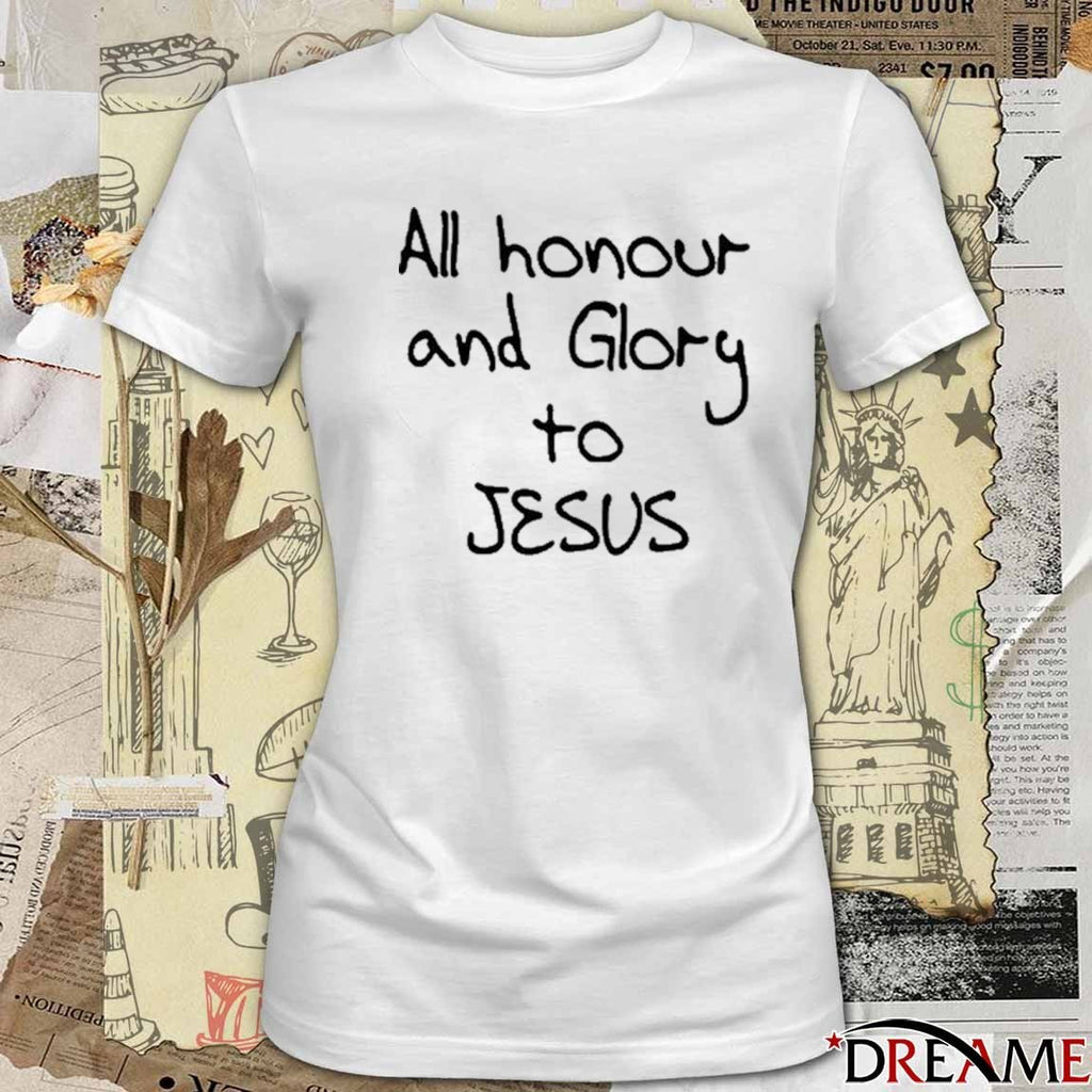 Gabriel Magalhães All Honour And Glory To Jesus t-shirt