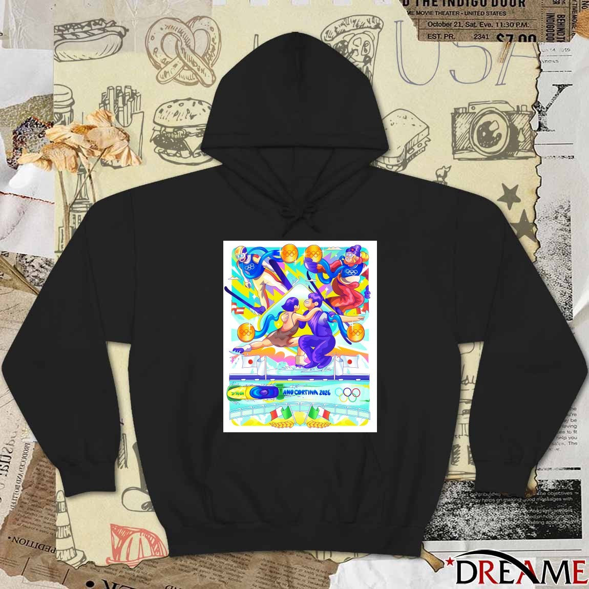 Gago’s Milano-Cortina 2026 Olympic Winter Radiance Poster t-shirt