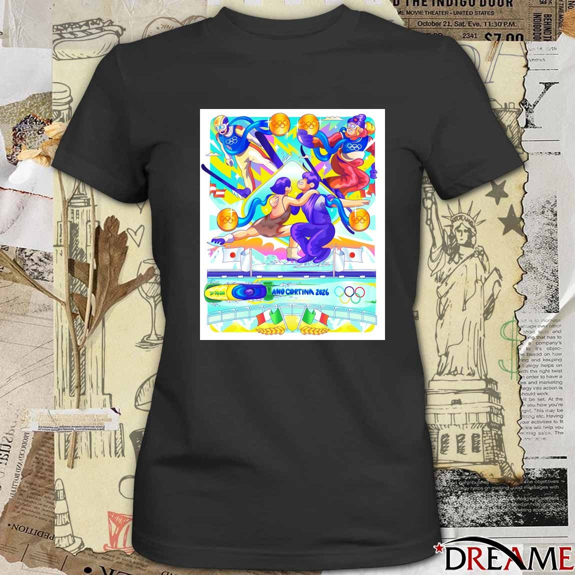 Gago’s Milano-Cortina 2026 Olympic Winter Radiance Poster t-shirt