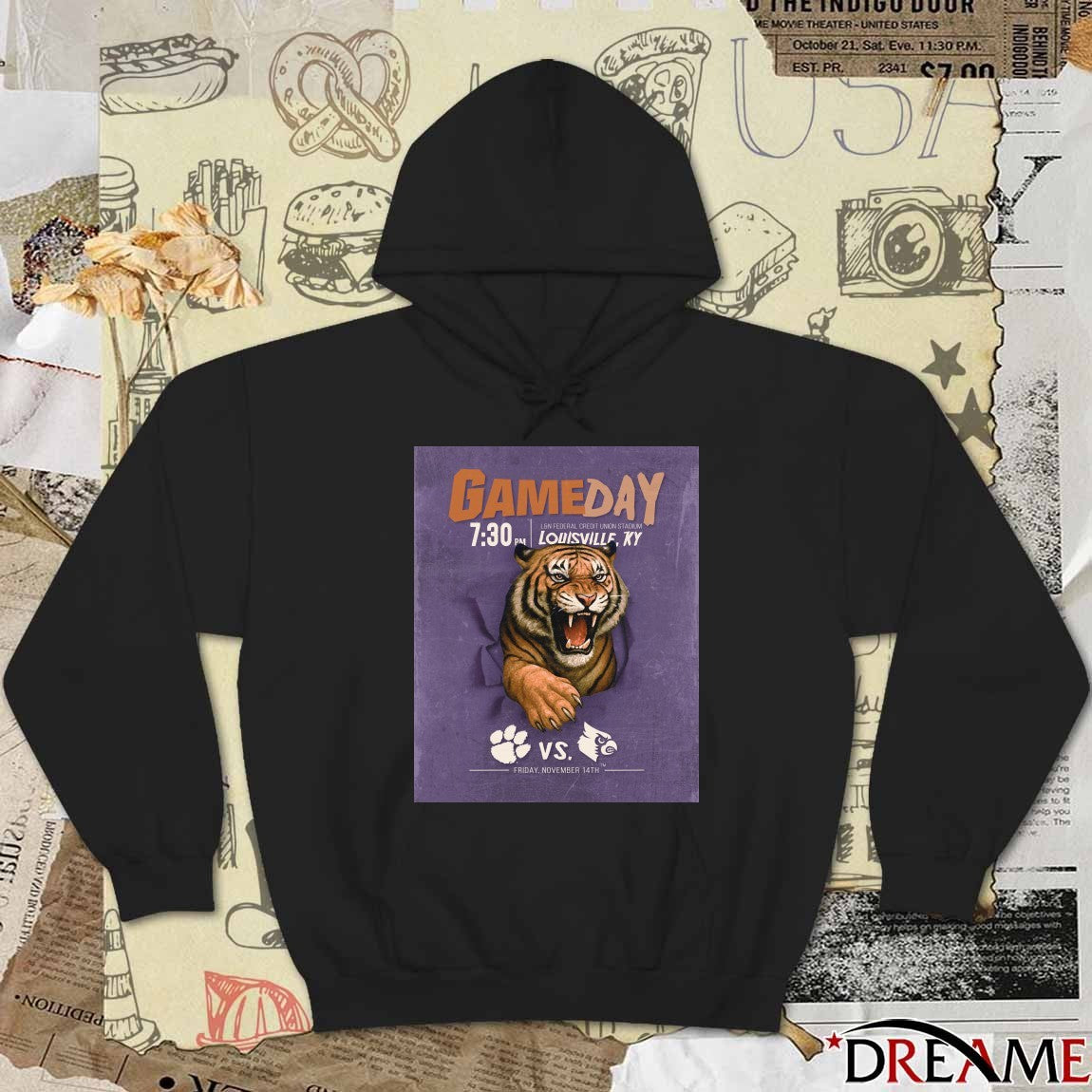 Gameday L&n Federal Credit Union Stadium Louisville KY Clemson Tigers Vs Louisville Cardinals Nov 14 2025 Poster t-shirt
