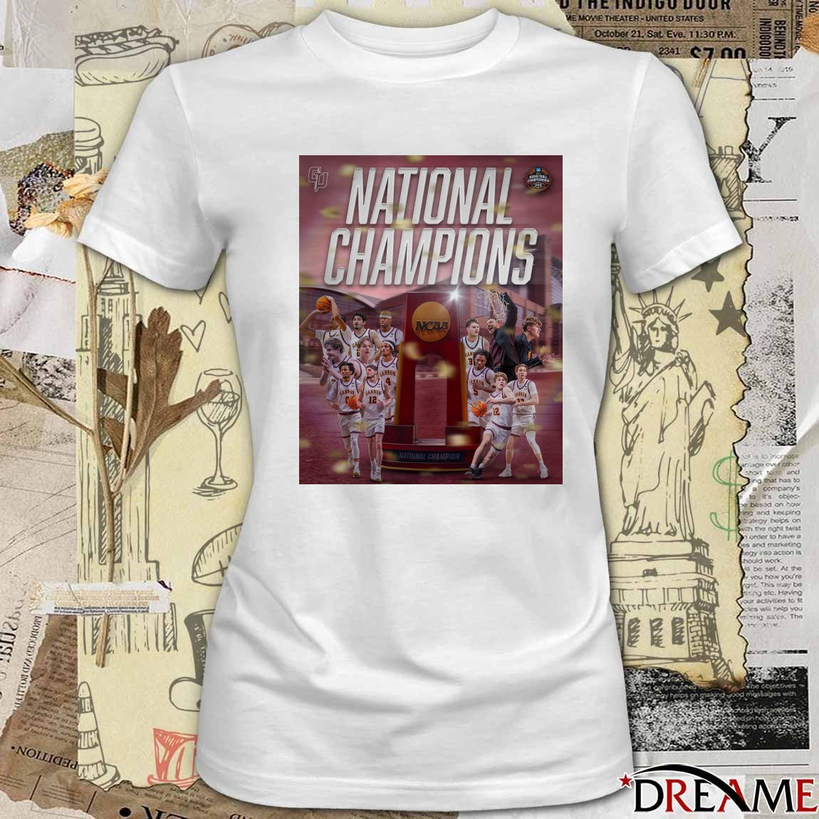 Gannon Golden Knights Men’s Basketball 2026 National Champions Poster t-shirt
