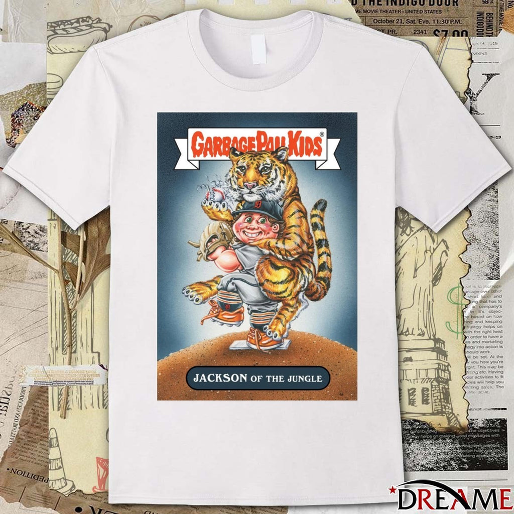 Garbage Pail Kids Detroit Tigers MLB Jackson of the Jungle Bowman Chrome 2025 t-shirt