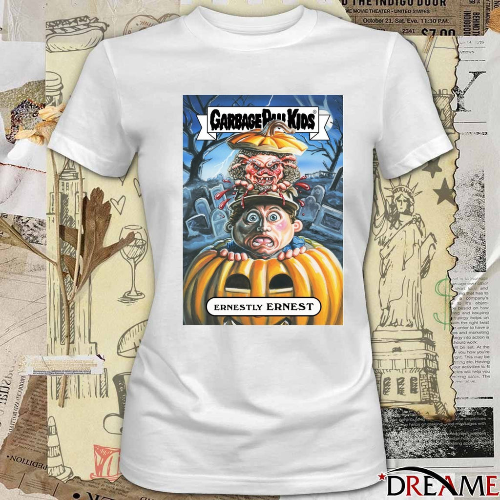 Garbage Pail Kids Ernest Scared Stupid Earnestly Ernest Card t-shirt