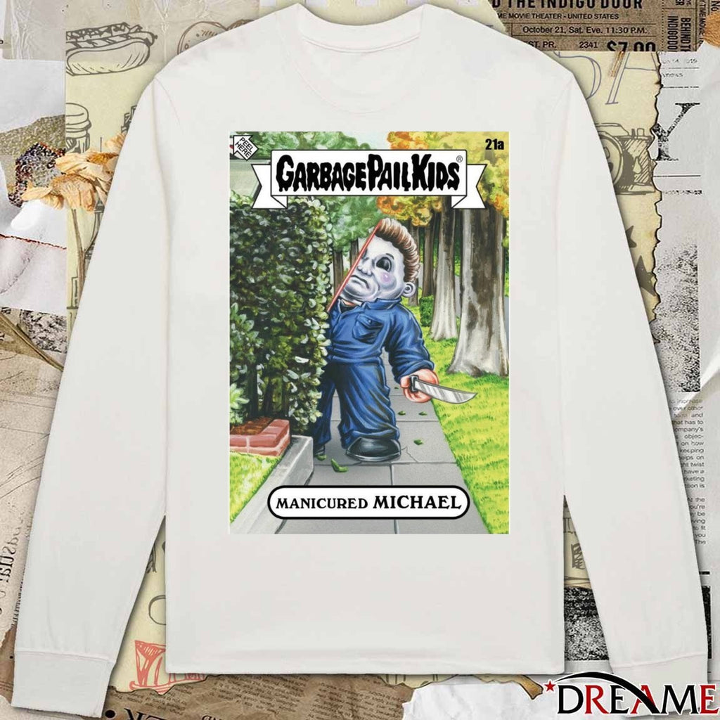 Garbage Pail Kids Manicured Michael Michael Myers Halloween 2025 Card t-shirt